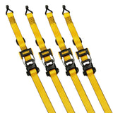 3,300-lb Ratchet Tie-Down Straps, Weatherproof, 1.5-in x 16-ft, 4-pk