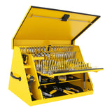 Triangle Portable Multi-Tier Steel Tool Box with Power Outlet, 36-in