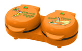 Dr. Seuss Dual Non-Stick Mini Grill & Griddle, 1100 W, Orange