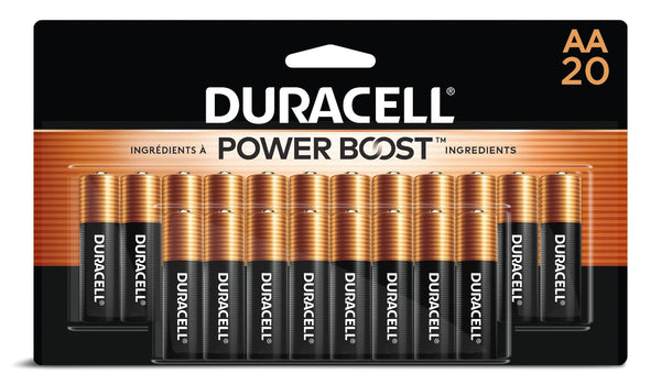 Coppertop AA Batteries, Alkaline, 20-pk P1365