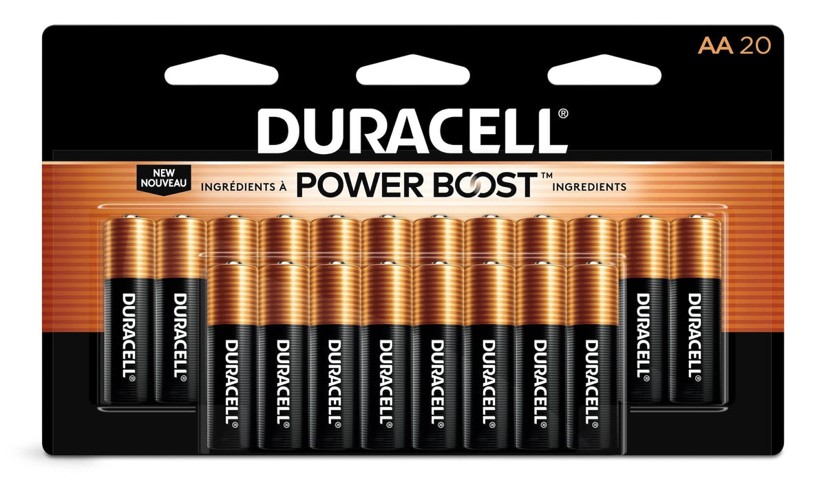 Coppertop AA Batteries, Alkaline, 20-pk
