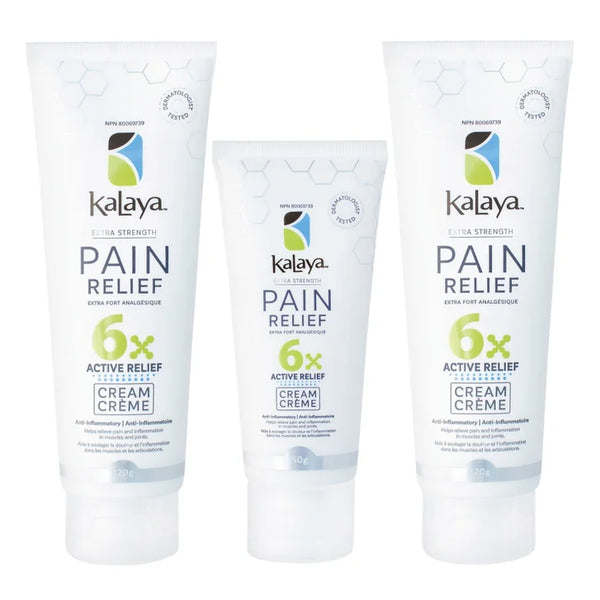 KaLaya 6x Extra Strength Pain Relief Cream, 2 x 120 g + 50 g Y7831