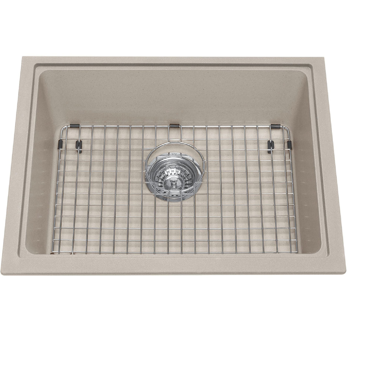 Mythos Kitchen Granite Undermount Single Sink, 23-in