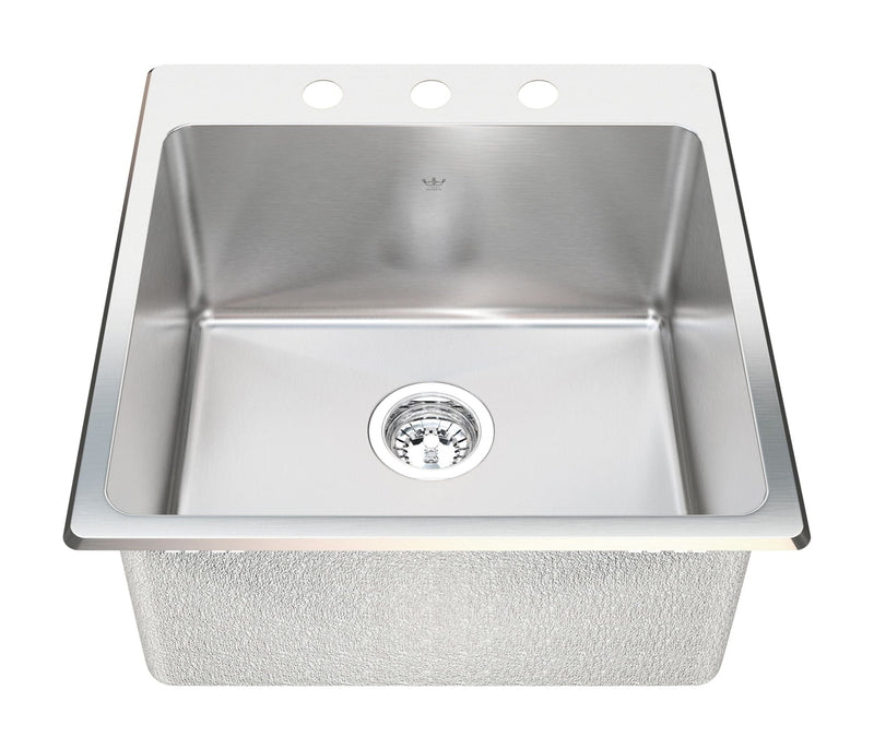 Dual Laundry Mount Single Sink,10-in deep T1457