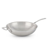 3-Ply Clad Commercial Wok Fry Pan, 32-cm