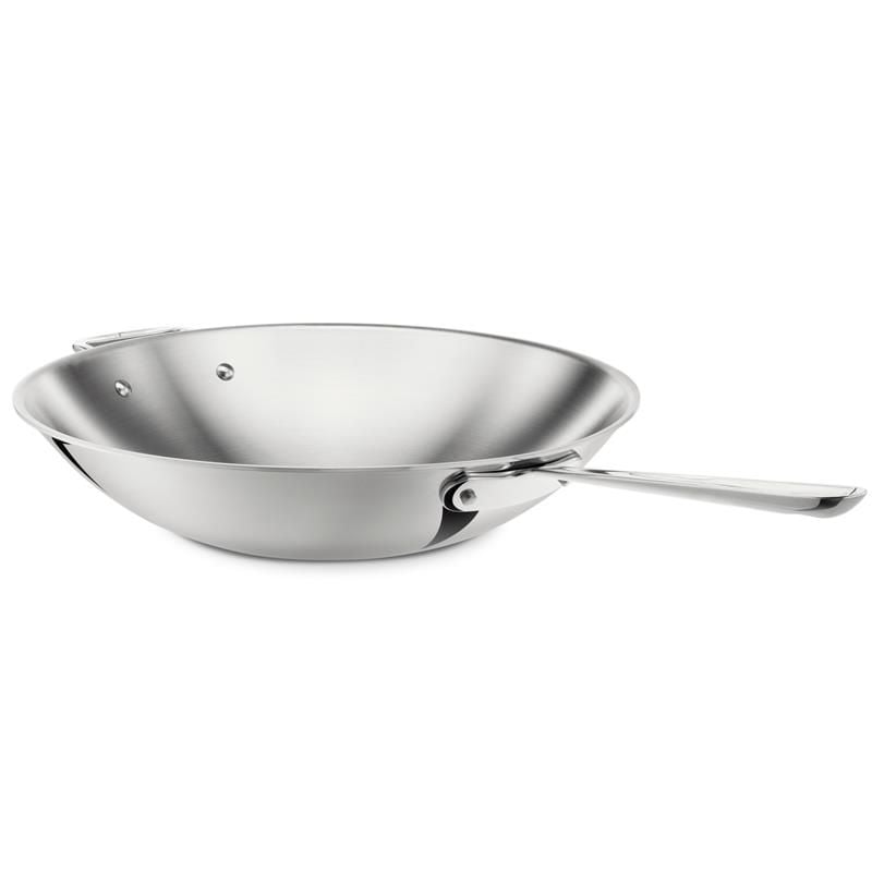 3-Ply Clad Commercial Wok Fry Pan, 32-cm