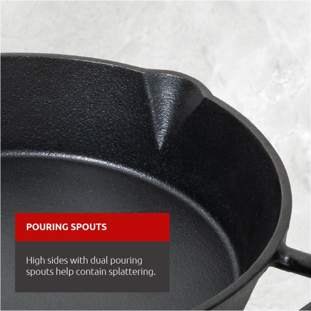 Pre-Seasoned Cast Iron Frying Pan, 8-in
