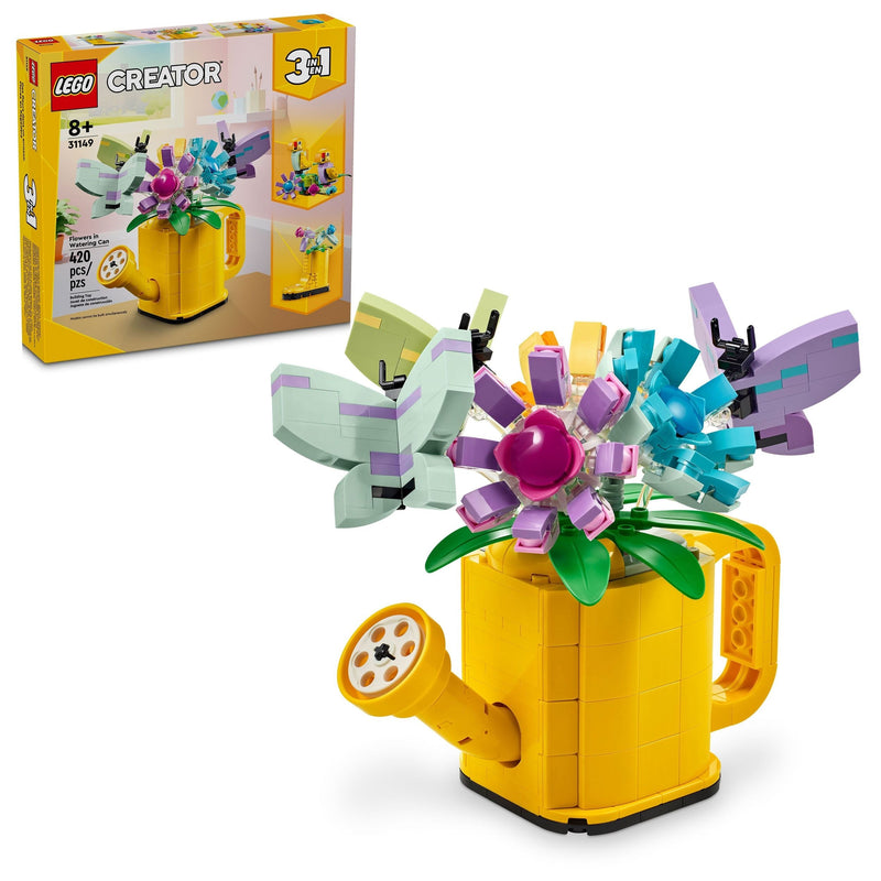 Creator 3-in-1 Flowers in Watering Can - 31149, 420-pcs, Ages 8+ Y4130