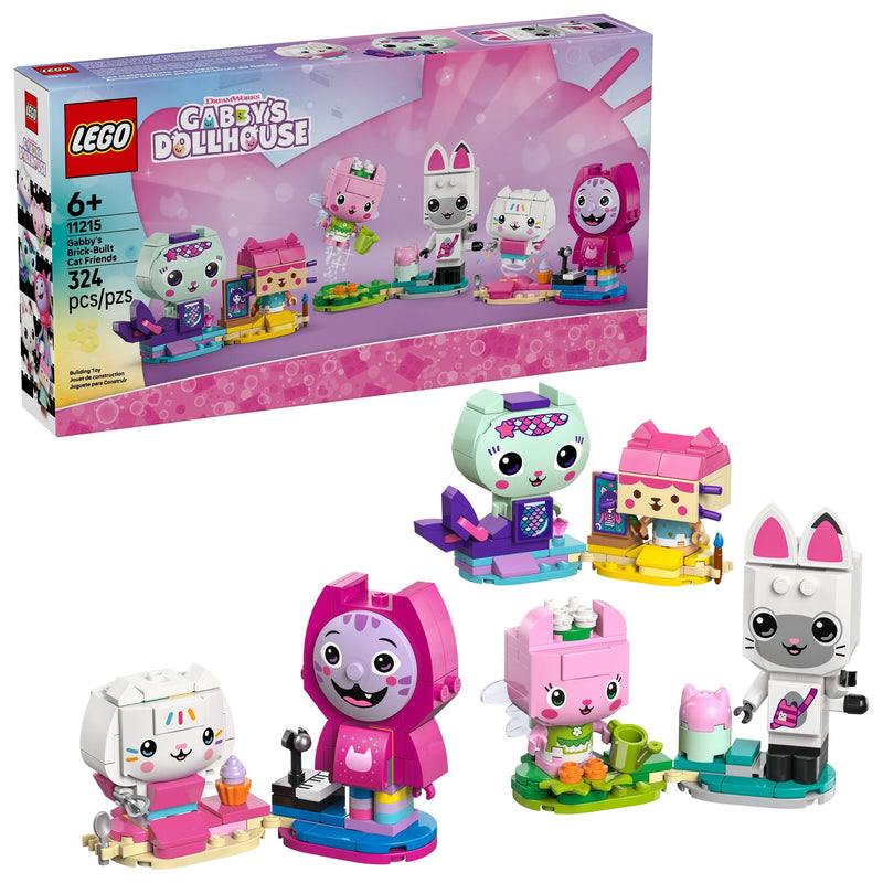 's Brick-Built Cat Friends - 11215, 324-pcs, Ages 6+ B9262
