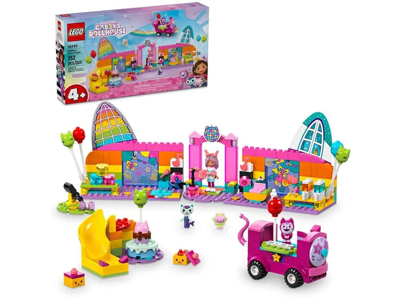 ’s Party Room Playset with Pink Car - 10797, 252-pcs, Ages 4+ Z5757