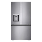 36 in. 24 cu ft. Prime Silver Counter Depth MAX French Door Refrigerator with Ice and Water Dispenser
