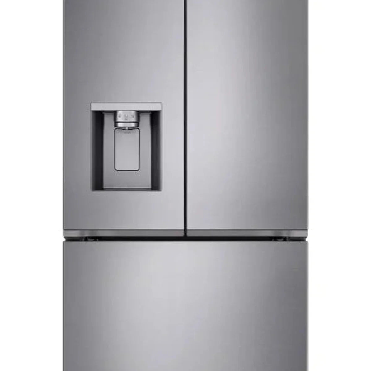 36 in. 24 cu ft. Prime Silver Counter Depth MAX French Door Refrigerator with Ice and Water Dispenser
