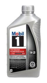 High Mileage 5W20 Synthetic Engine/Motor Oil, 1-L