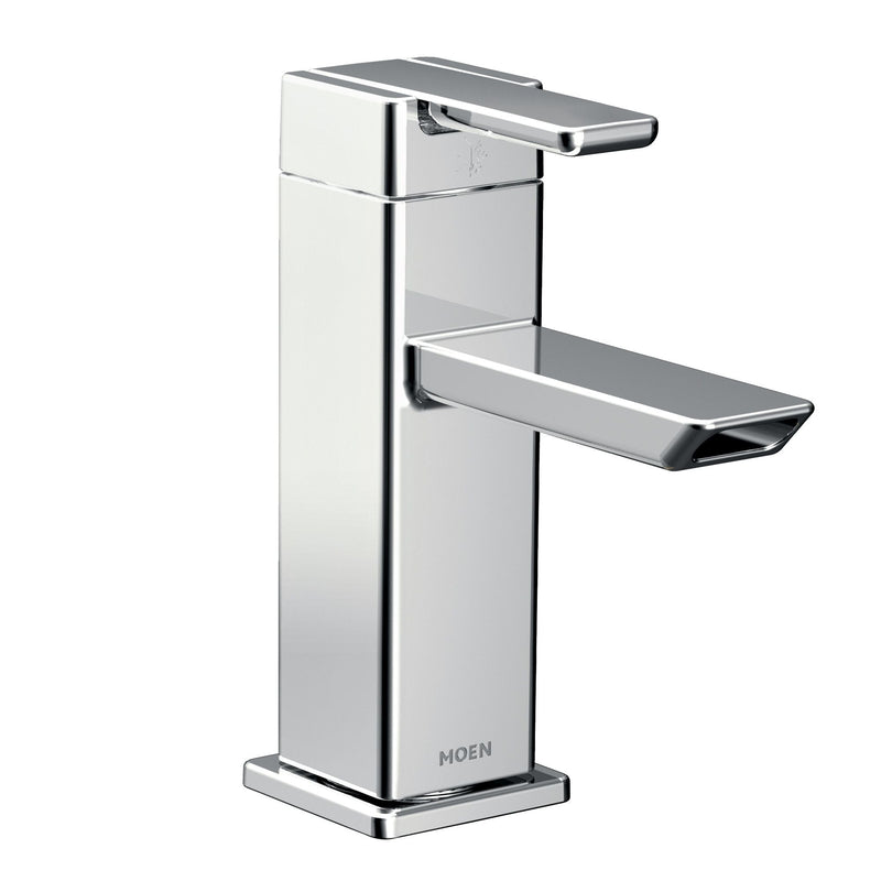 90-Degree 1-Handle Modern Lavatory Faucet, Chrome W7119