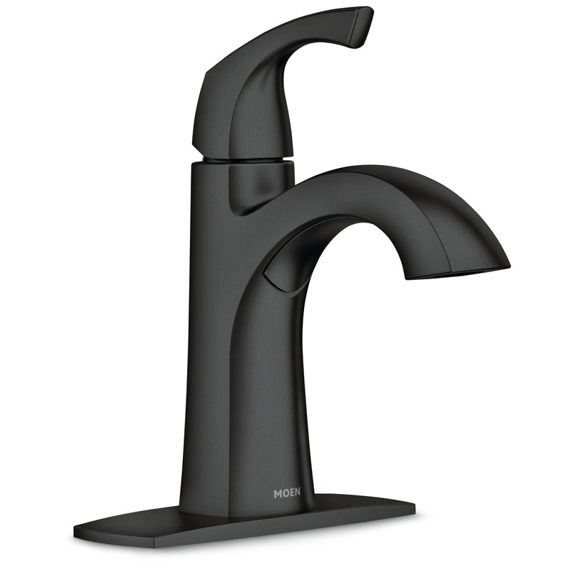 Lindor Single Handle Bathroom Faucet, Meets EPA WaterSense Criteria, Matte Black H224