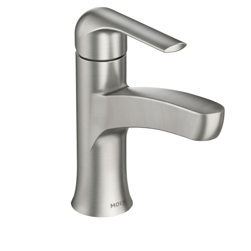Tilson Single-Handle Brushed Nickel Bathroom Lavatory/Bathroom Sink Faucet with Spot-resistant N8120