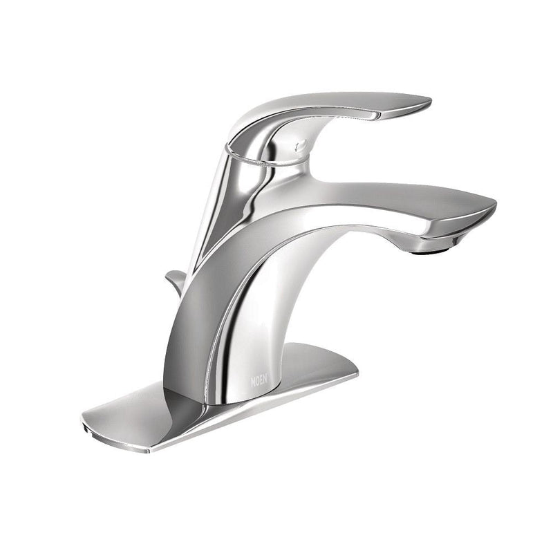 Zarina Single Handle High Arc Bathroom Faucet, Chrome U9174