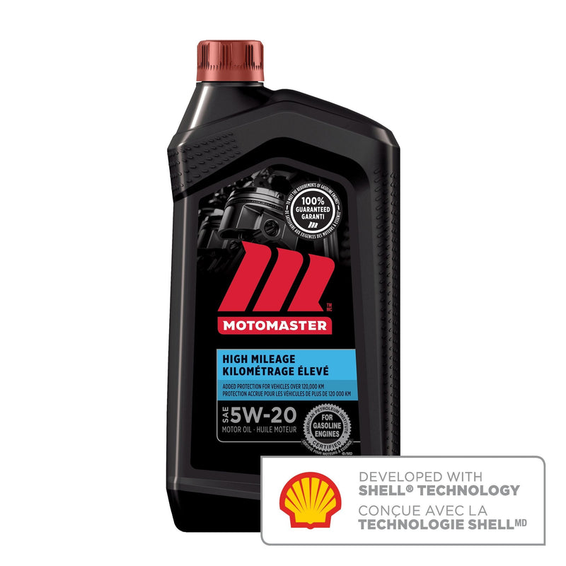 High Mileage 5W20 Conventional Engine/Motor Oil, 946-mL A6124