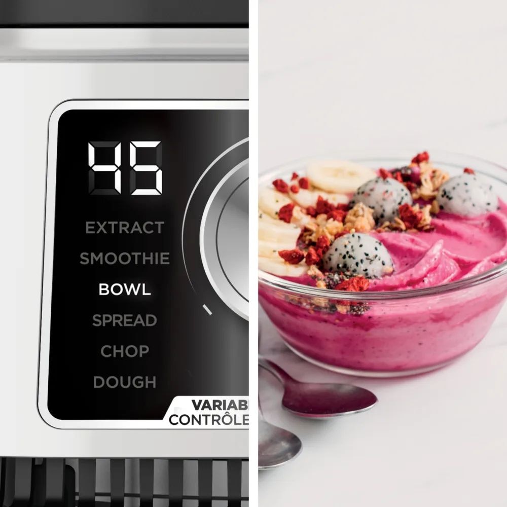 Power Blender & Processor System with Smoothie Bowl Maker & Nutrient Extractor, Silver, 1400W