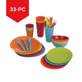 Acrylic Colourful Dinner Set, 33-pc