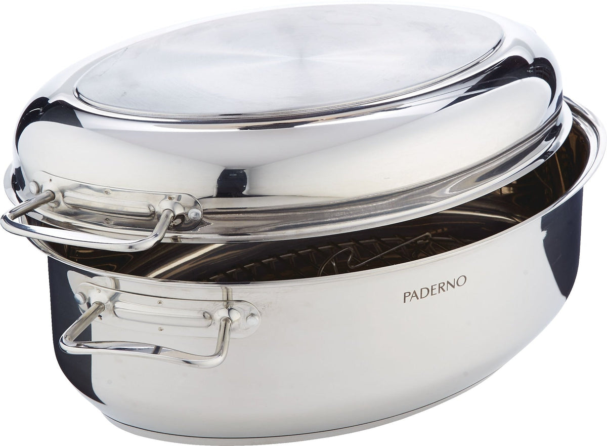 18/10 Stainless Steel Multi-Roaster with Removable Rack, 50.3 x 18cm