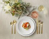 Summerside Champagne Matte Stainless Steel Flatware Set, Serves 4, 20-pc