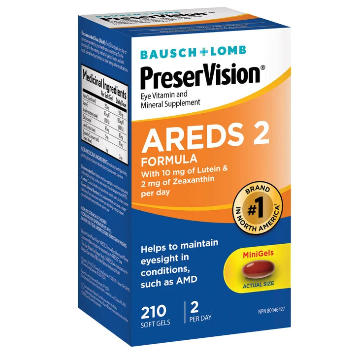 PreserVision Eye Vitamin and Mineral Supplement AREDS2, 210 Softgels J5919