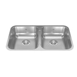 in FB Double Stainless Steel Sink, 30.88x17.75x7-in