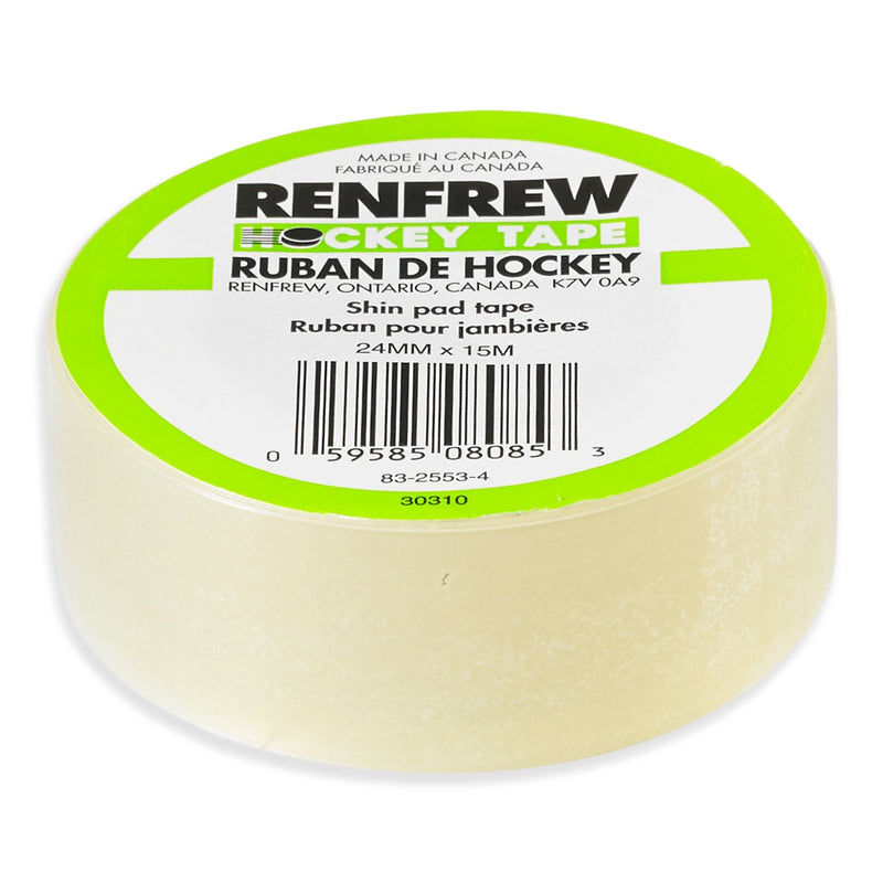 Shin Pad Hockey Tape, Clear, 24-mm x 15-m E4382