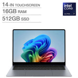 Galaxy Book6 Pro Copilot+ PC 14.0-in Touchscreen AMOLED Laptop, Intel Core Ultra 7 356H- 16GB RAM, 512 GB SSD