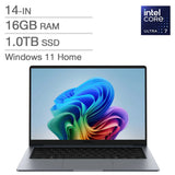 Galaxy Book6 Pro Copilot+ PC 14.0-in Touchscreen AMOLED Laptop, Intel Core Ultra 7 356H- 16GB RAM, 512 GB SSD