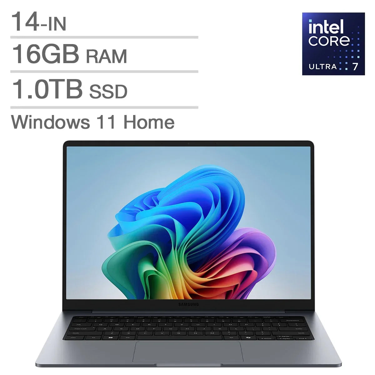Galaxy Book6 Pro Copilot+ PC 14.0-in Touchscreen AMOLED Laptop, Intel Core Ultra 7 356H- 16GB RAM, 512 GB SSD