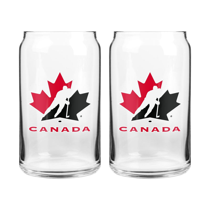 Can Glass Set, Clear, 16-oz, 2-pk S896