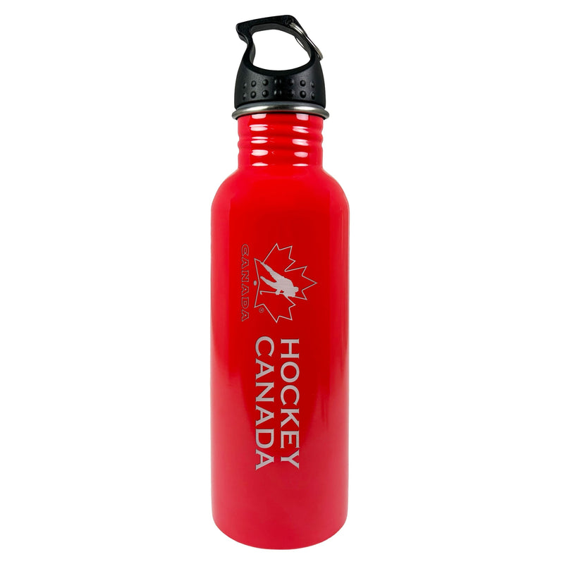 Water Bottle, Stainless Steel with Screw-On Lid, Red, 25-oz V425