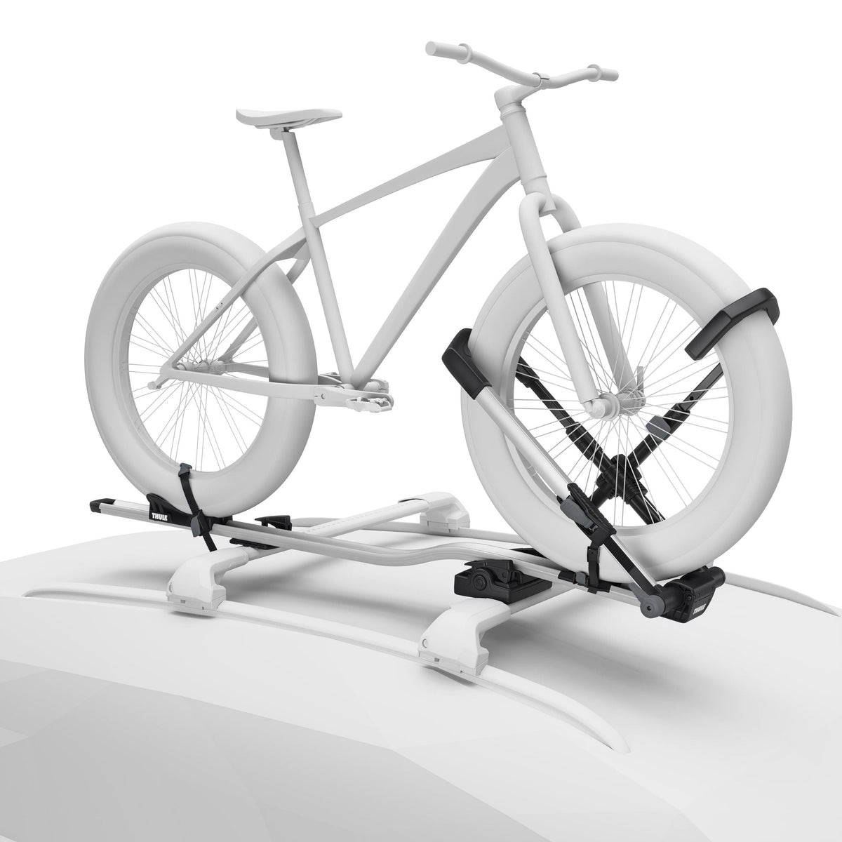 UpRide Wheel Mount Roof Bike Rack with Ratcheting Strap