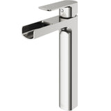 Amada 11-in Brushed Nickel Vessel Bathroom Faucet