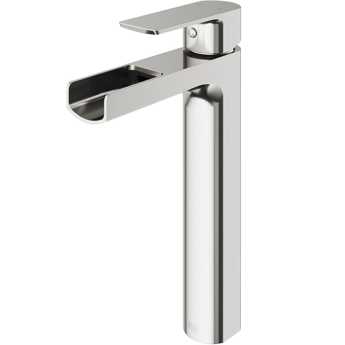 Amada 11-in Brushed Nickel Vessel Bathroom Faucet