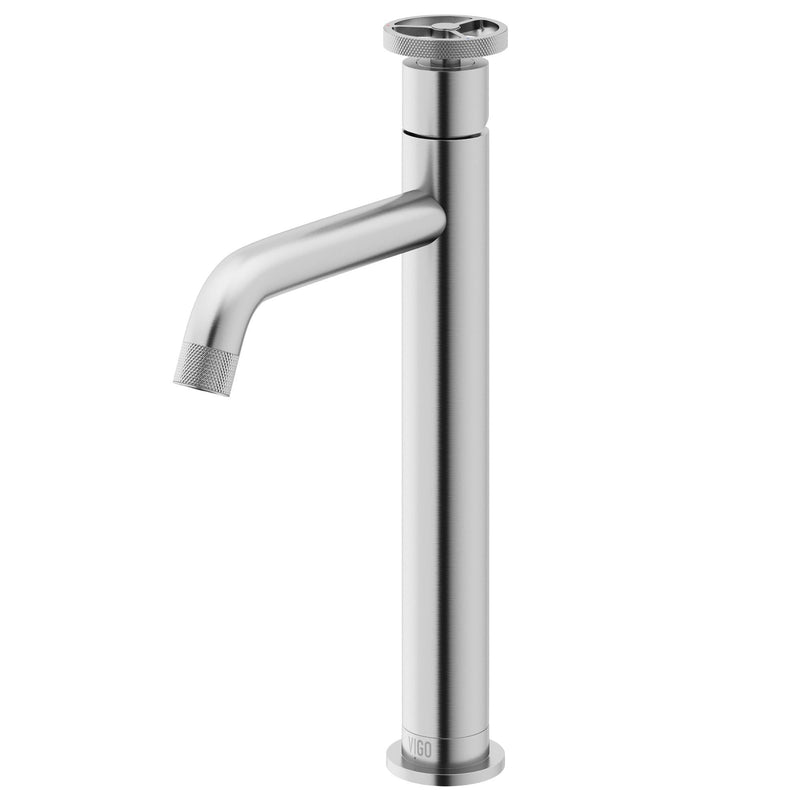 Cass 12-in Vessel Bathroom Faucet, Various Finishes U7604