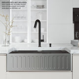 Oxford Single Farmhouse Kitchen Sink, 36-in x 21-in