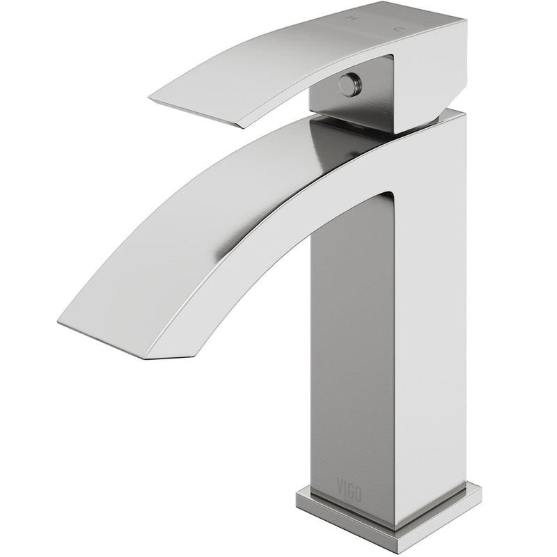 Satro Single Handle Single Hole Bathroom Sink Faucet, WaterSense Certified, Brushed Nickel I1175