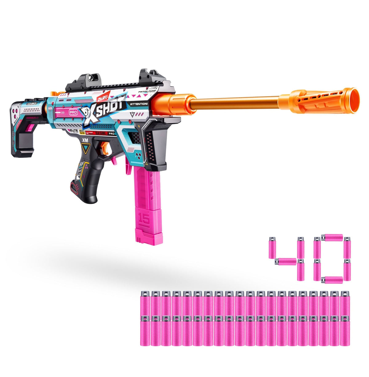 Pro Motorized Foam Dart Toy Blaster with 40 Darts